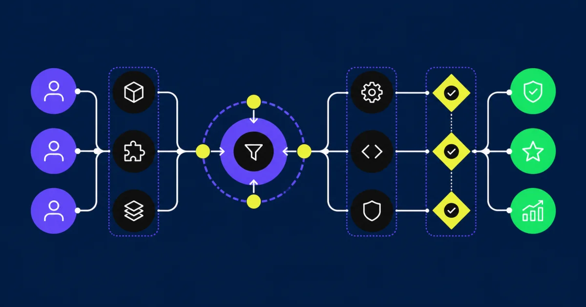 Application managed services provider operating model connecting business ownership, service intake, specialist delivery, and governance