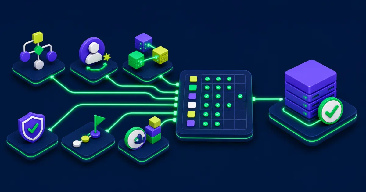 HRIS vendor selection scorecard comparing business fit, employee experience, integrations, security, delivery, and lifecycle cost