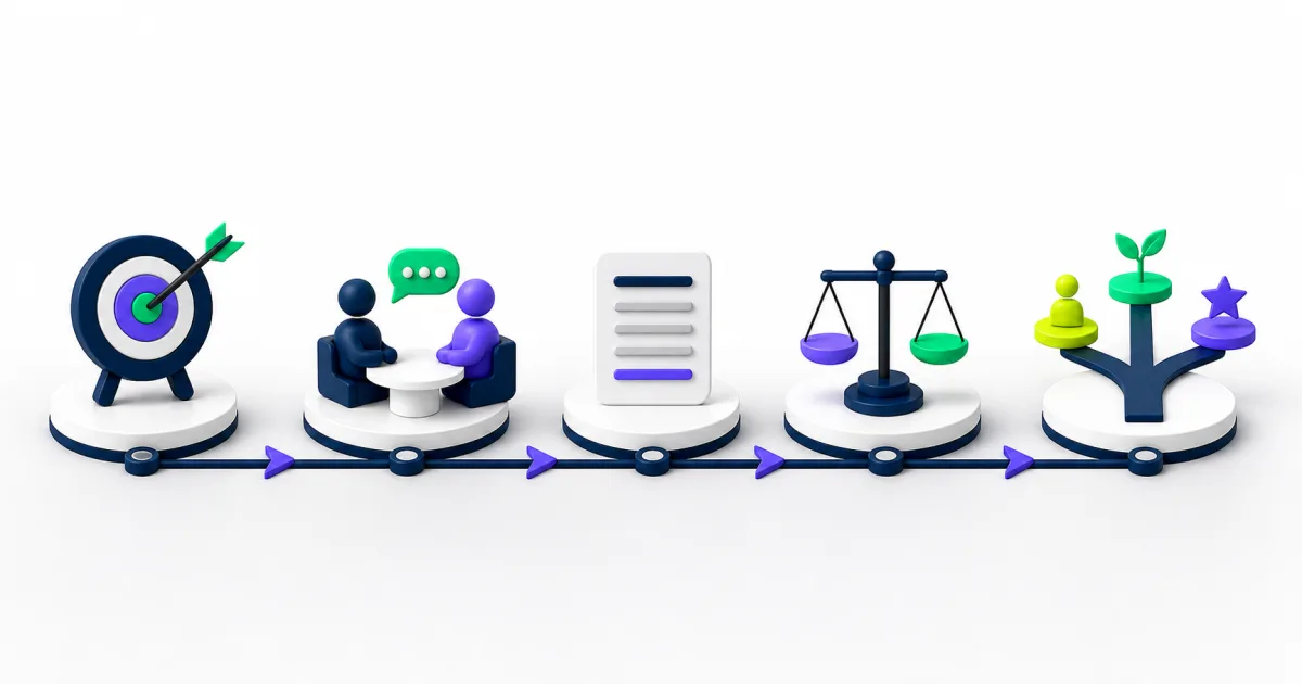 Workday performance management cycle from goals and check-ins through review, calibration, and development.