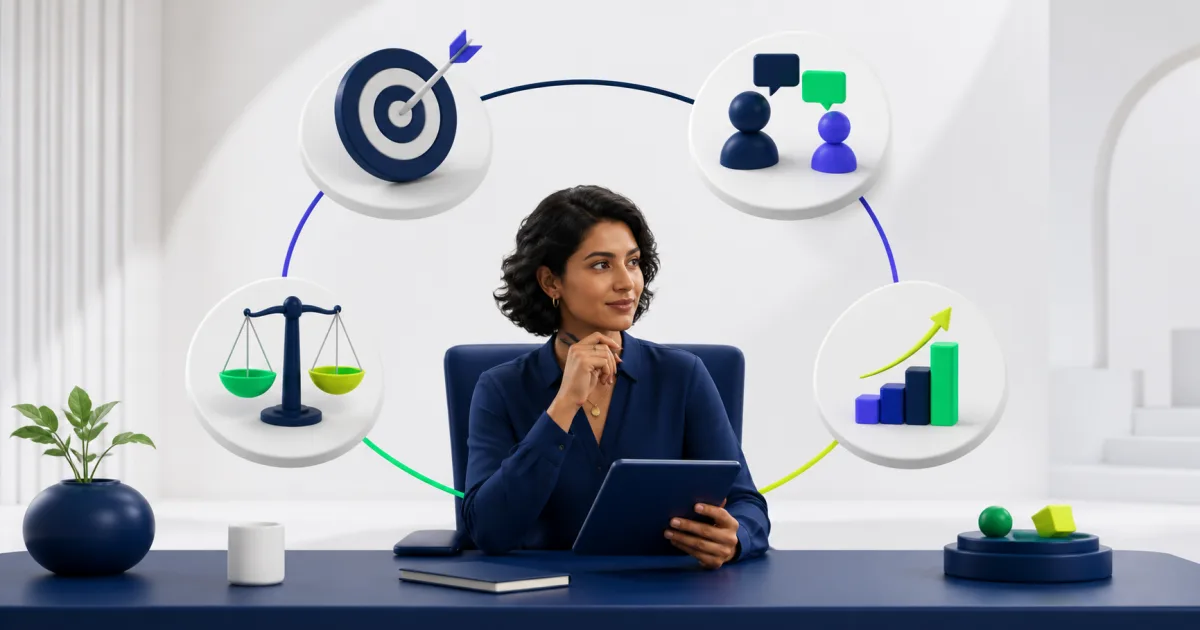 Workday performance management framework connecting goals, feedback, calibration, and employee development.