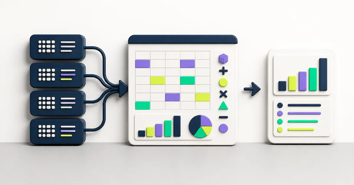 Workday Worksheets model combining governed report data, formulas, and decision-ready analysis.